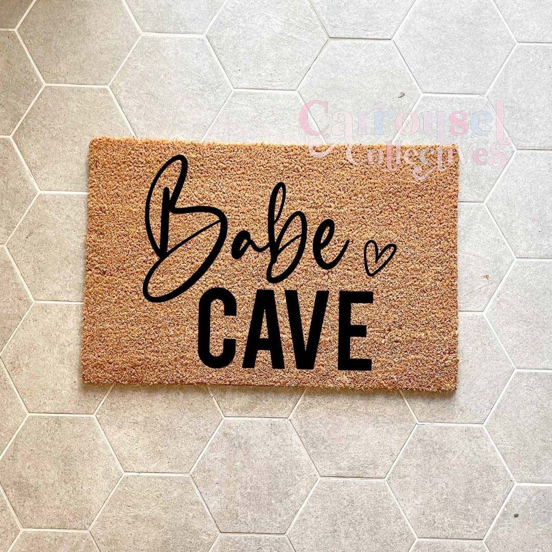 Babe Cave doormat, custom doormat, personalised doormat, door mat