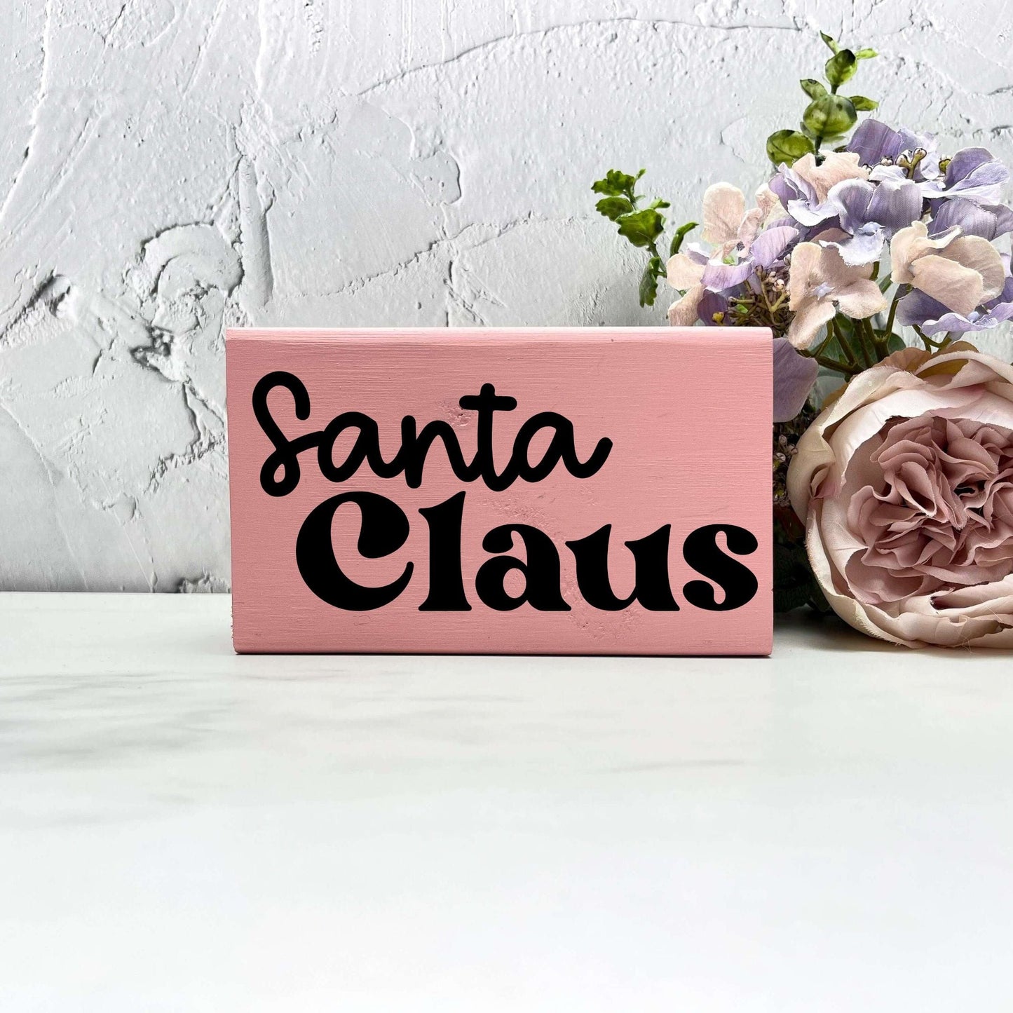 Santa Claus sign, christmas wood signs, christmas decor, home decor