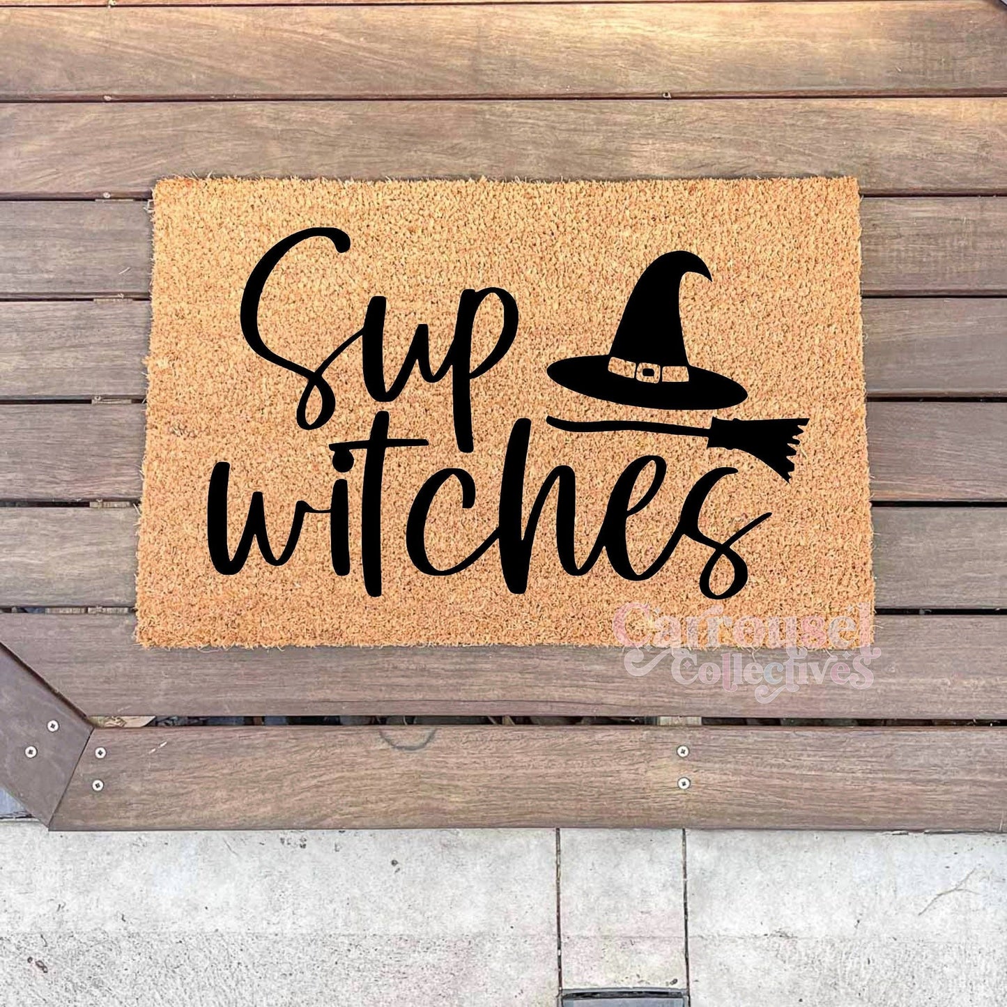 Sup Witches doormat, Halloween Doormat, Spooky Doormat, Creepy Doormat