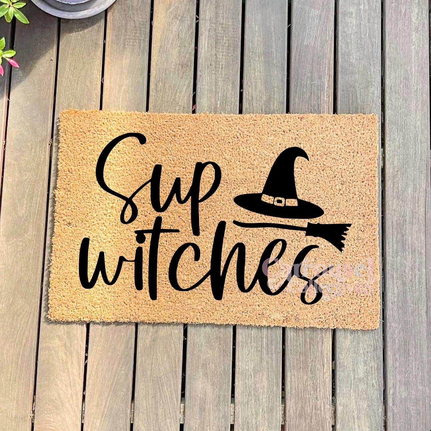 Sup Witches doormat, Halloween Doormat, Spooky Doormat, Creepy Doormat