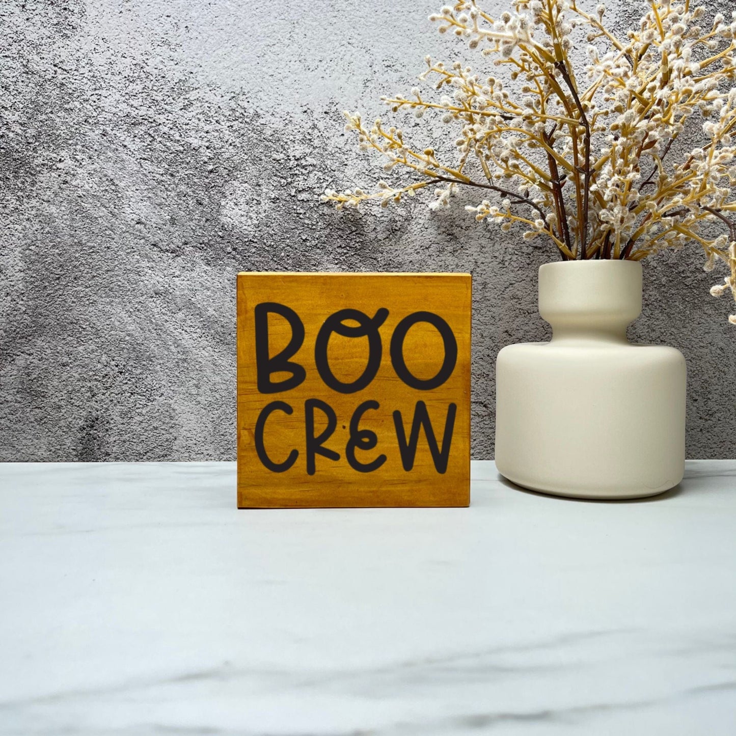 Boo crew Wood Sign, Halloween Wood Sign, Halloween Home Decor, Spooky Decor