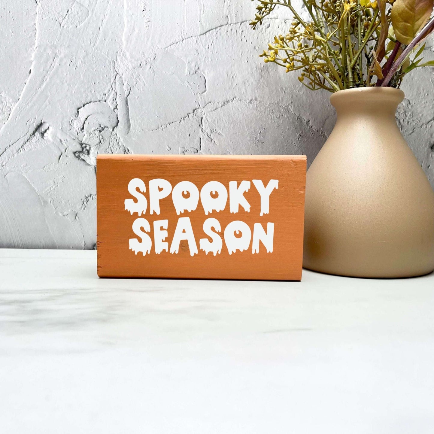 Spooky season wood Sign, Halloween Wood Sign, Halloween Home Decor, Spooky Decor