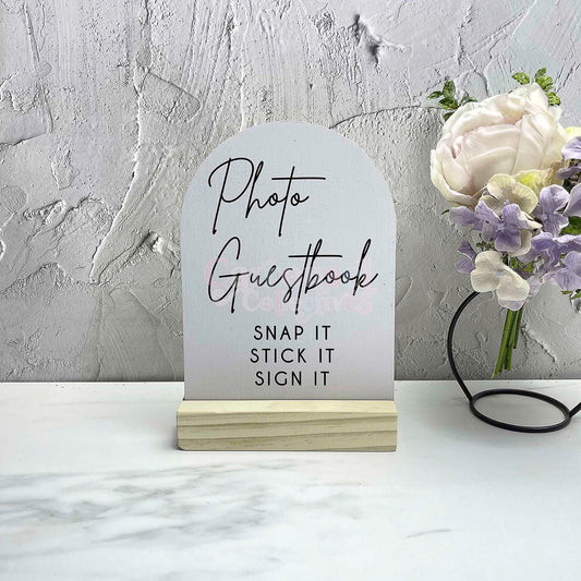 Photo guestbook acrylic sign, Wedding Sign, Party Sign, Event Sign, Event Decor