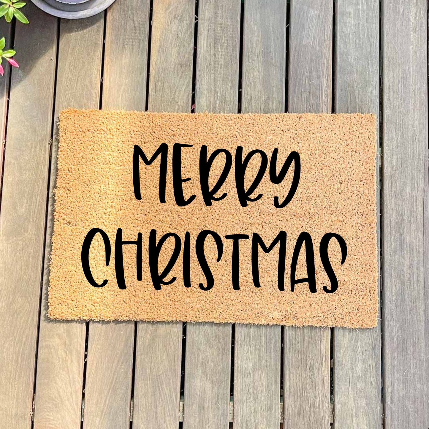Merry Christmas doormat, Christmas doormat, Seasonal Doormat, Holidays Doormat