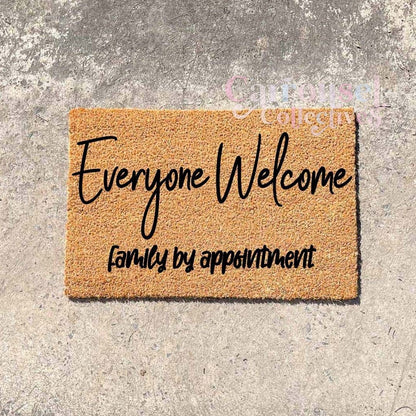 Everyone welcome doormat, custom doormat, personalised doormat, door mat