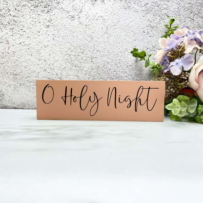 Oh holy night sign, christmas wood signs, christmas decor, home decor