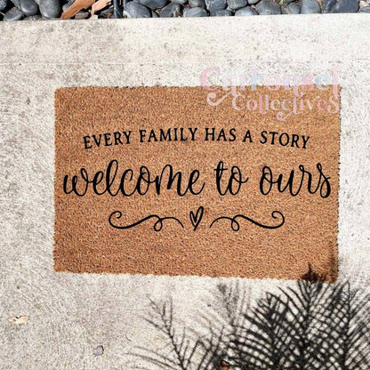 Welcome to ours doormat, custom doormat, personalised doormat, door mat