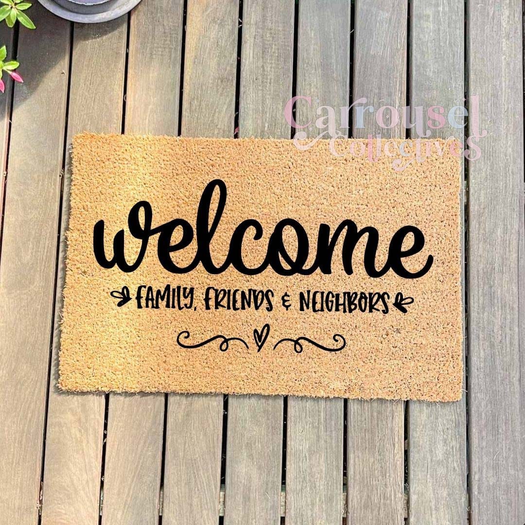 Welcome doormat, custom doormat, personalised doormat, door mat