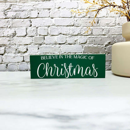 Believe in the magic of Christmas sign, christmas wood signs, christmas decor, home decor