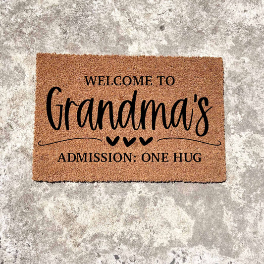 Welcome Grandkids doormat, custom doormat, personalised doormat, door mat