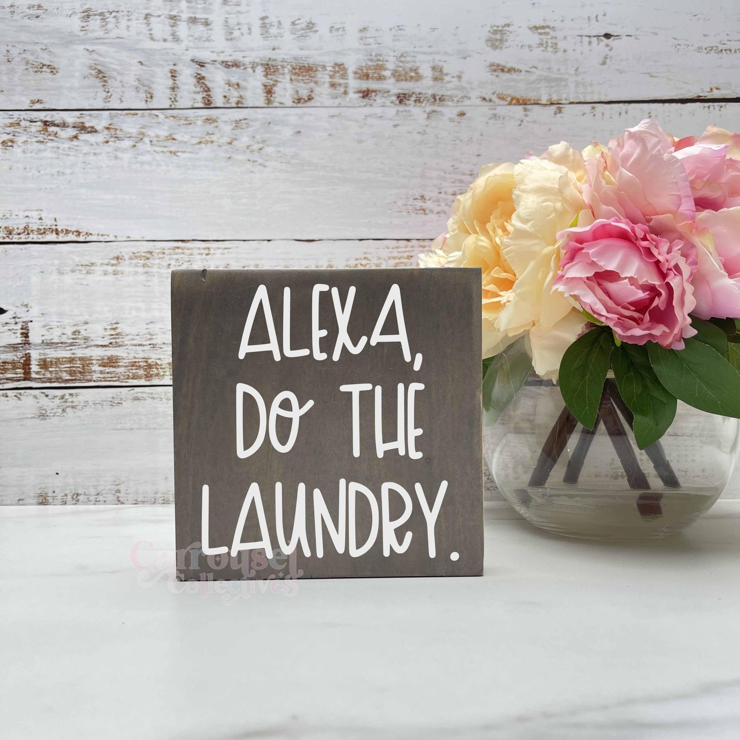 Alexa do the Laundry, laundry wood sign, laundry decor, home decor