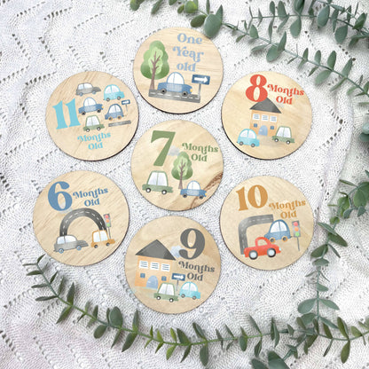 Cars newborn milestone discs, baby milestones, Toy cars, cars theme, boys nursery