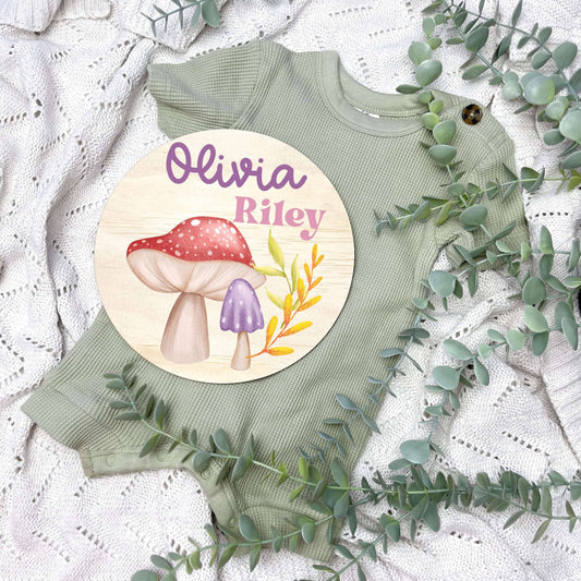 Baby name sign, child name sign, Fairy theme, fairy garden, girl nursery