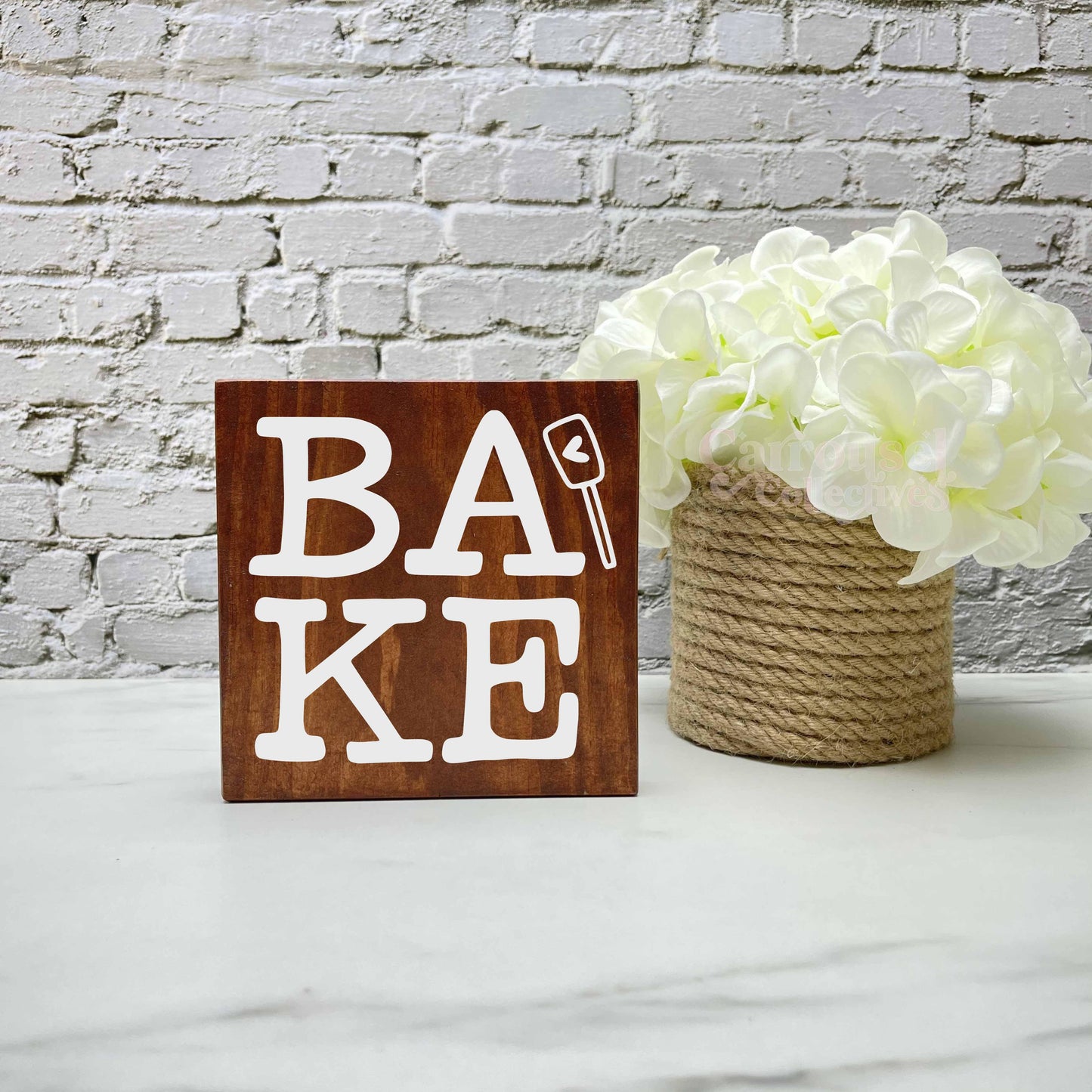Bake, kitchen wood sign, kitchen decor, home decor
