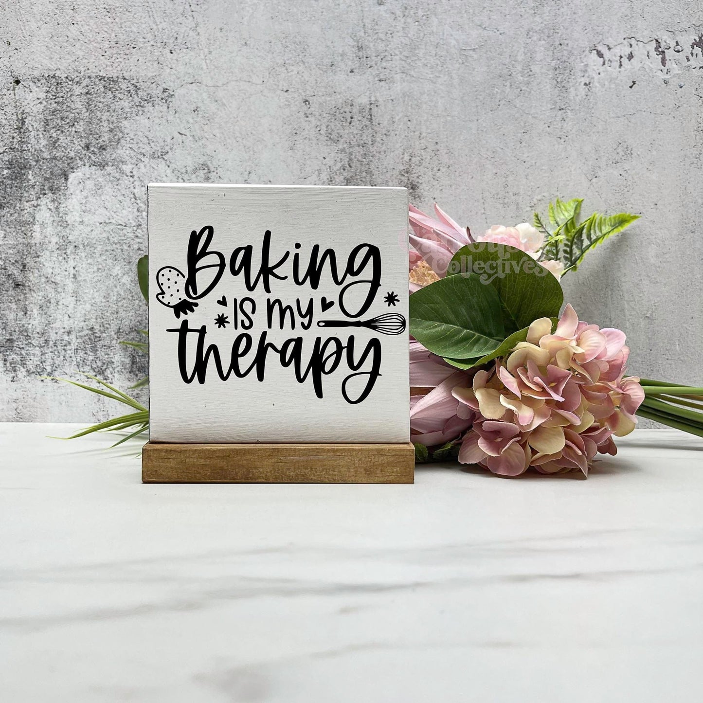 Baking is my therapy sign, kitchen wood sign, kitchen decor, home decor