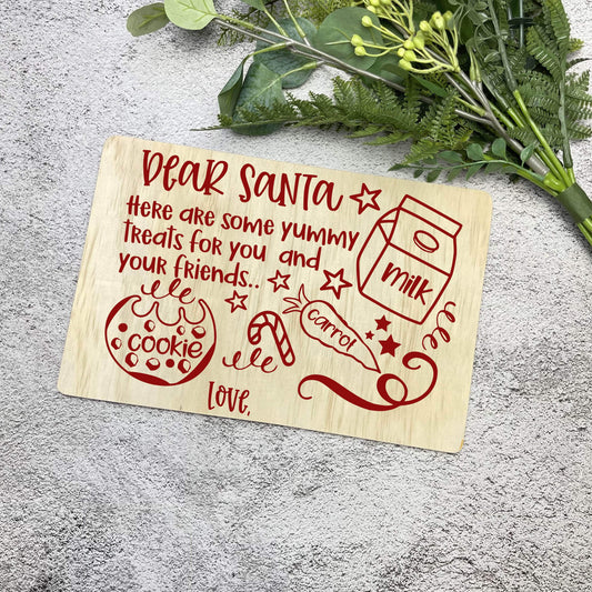 CarrouselCollective Custom Christmas Santa Plate - Christmas Home Decor Christmas Santa Plate