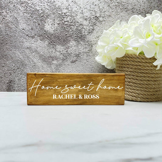 CUSTOM Home Sweet Home Family Name - Custom Wood Sign