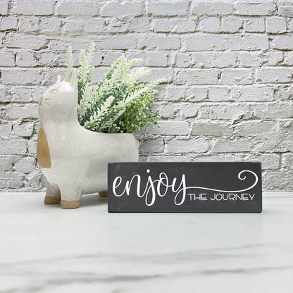 Enjoy the Journey wood sign, farmhouse sign, rustic decor, home decor