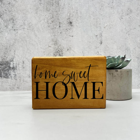 Home sweet home wood sign, farmhouse sign, rustic decor, home decor