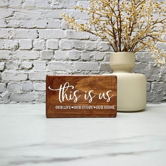 This is Us wood sign, farmhouse sign, rustic decor, home decor
