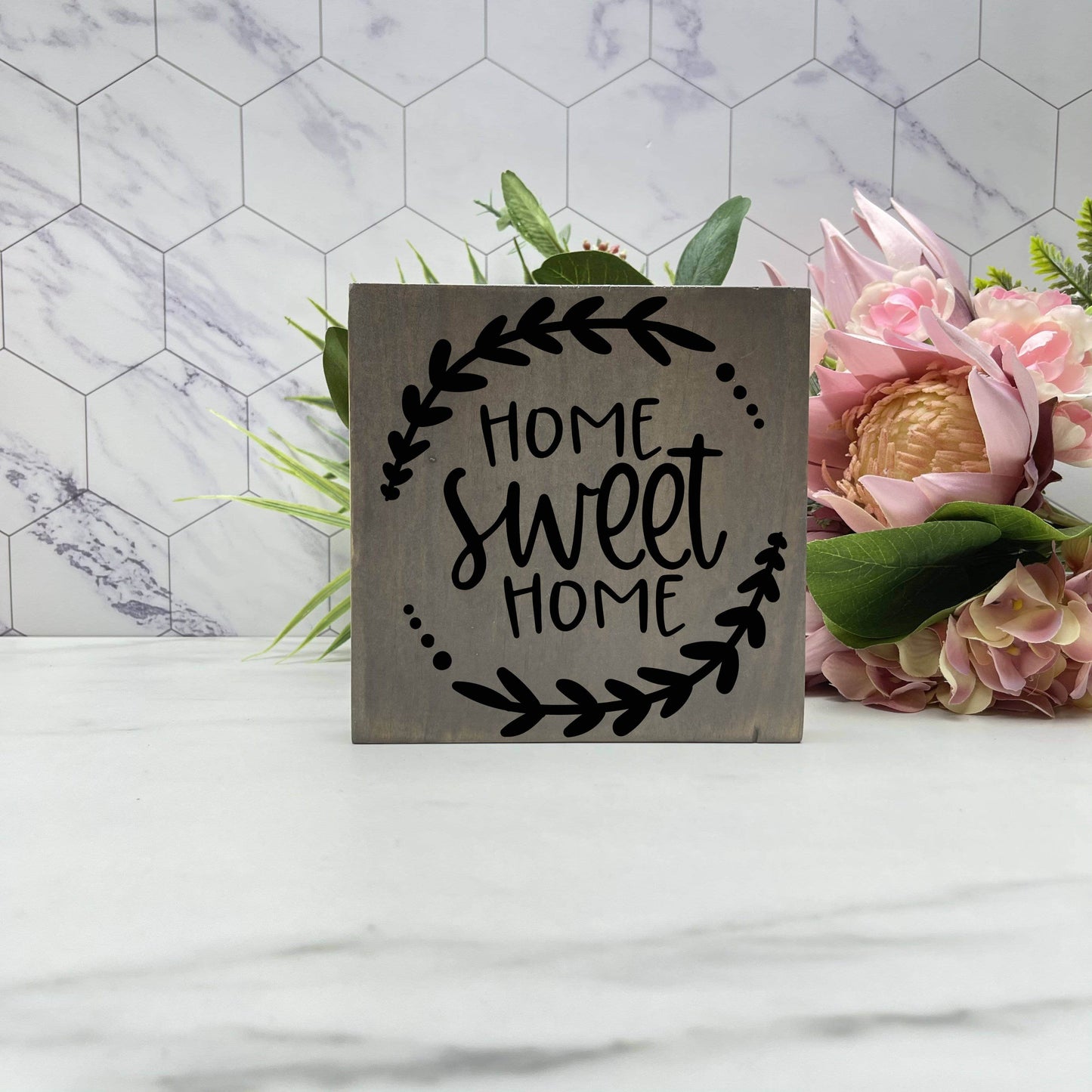Home Sweet Home, kitchen wood sign, kitchen decor, home decor