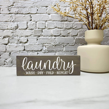 Laundry, Wash Fold Dry Repeat, laundry wood sign, laundry decor, home decor