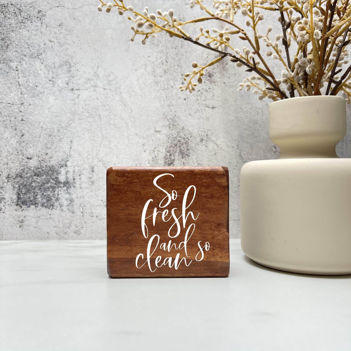 So fresh and so clean, laundry wood sign, laundry decor, home decor