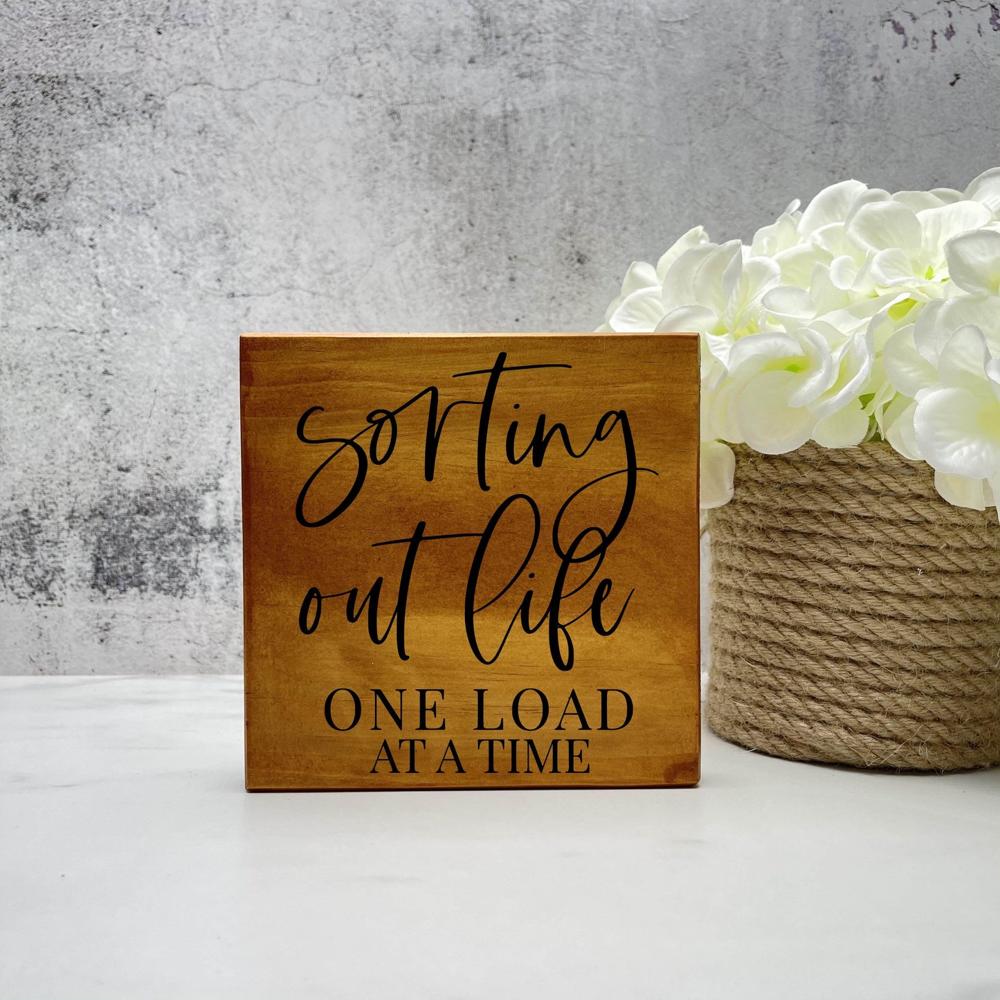 Sorting out life one load at a time, laundry wood sign, laundry decor, home decor