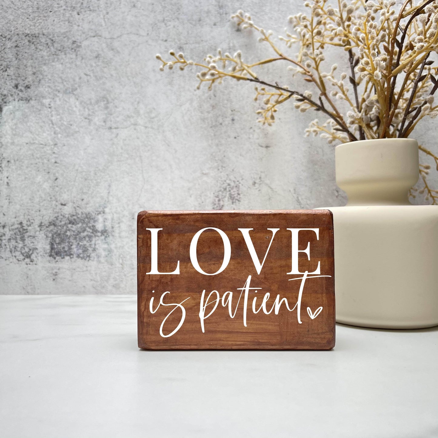 Love is patient wood sign, love sign, couples gift sign, quote sign, home decor