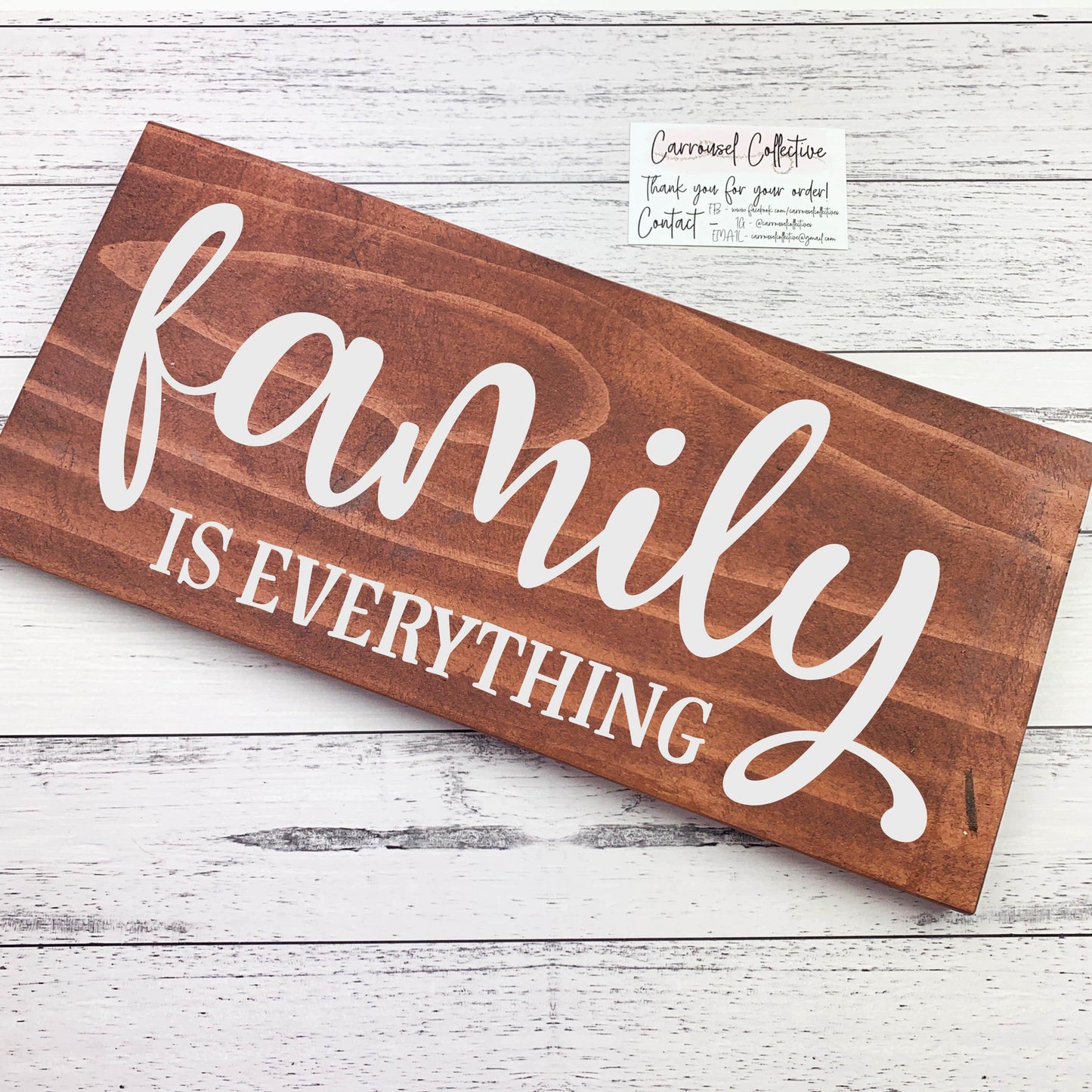 Family is Everything wood sign, quote sign, rustic decor, home decor