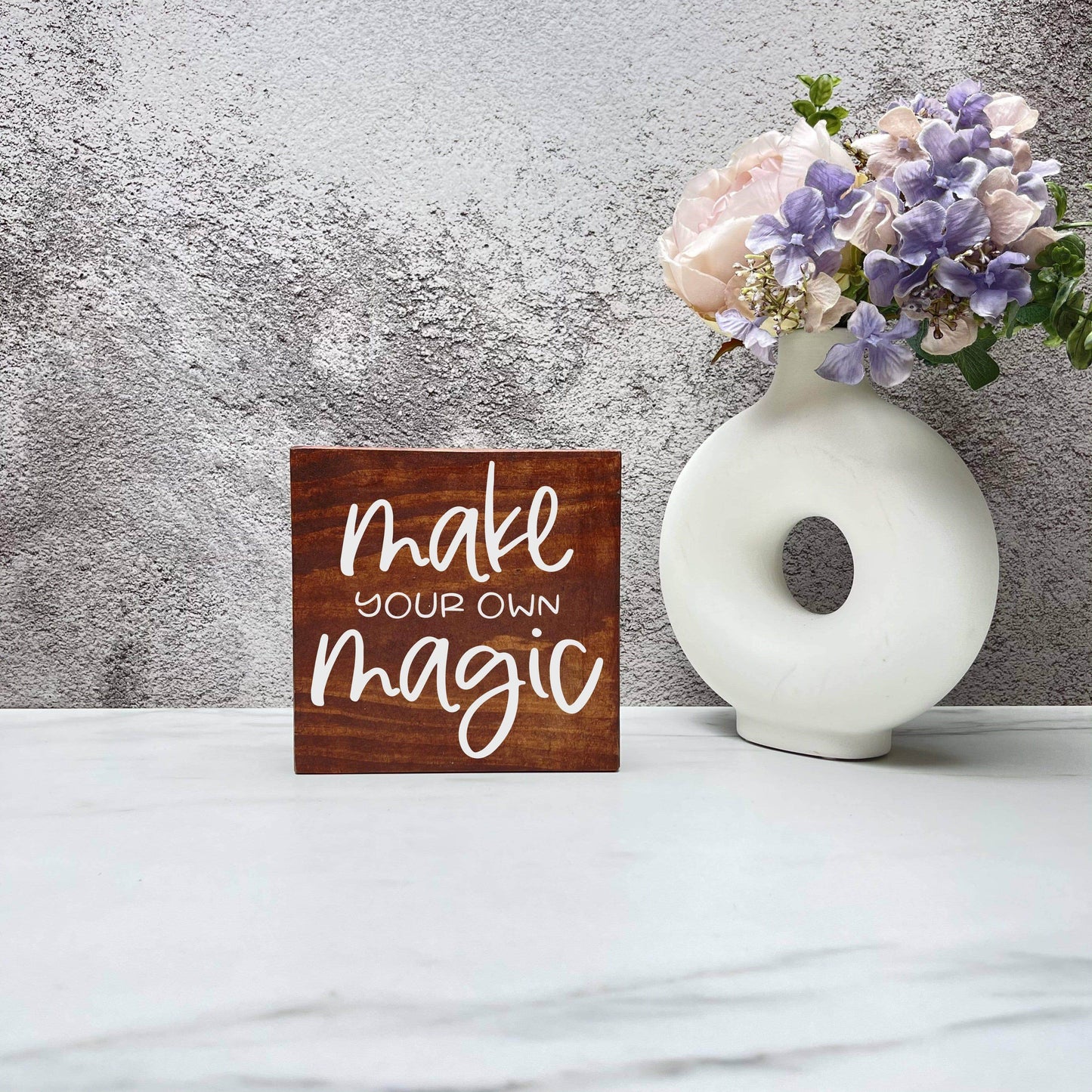 Make your Own Magic wood sign, quote sign, rustic decor, home decor