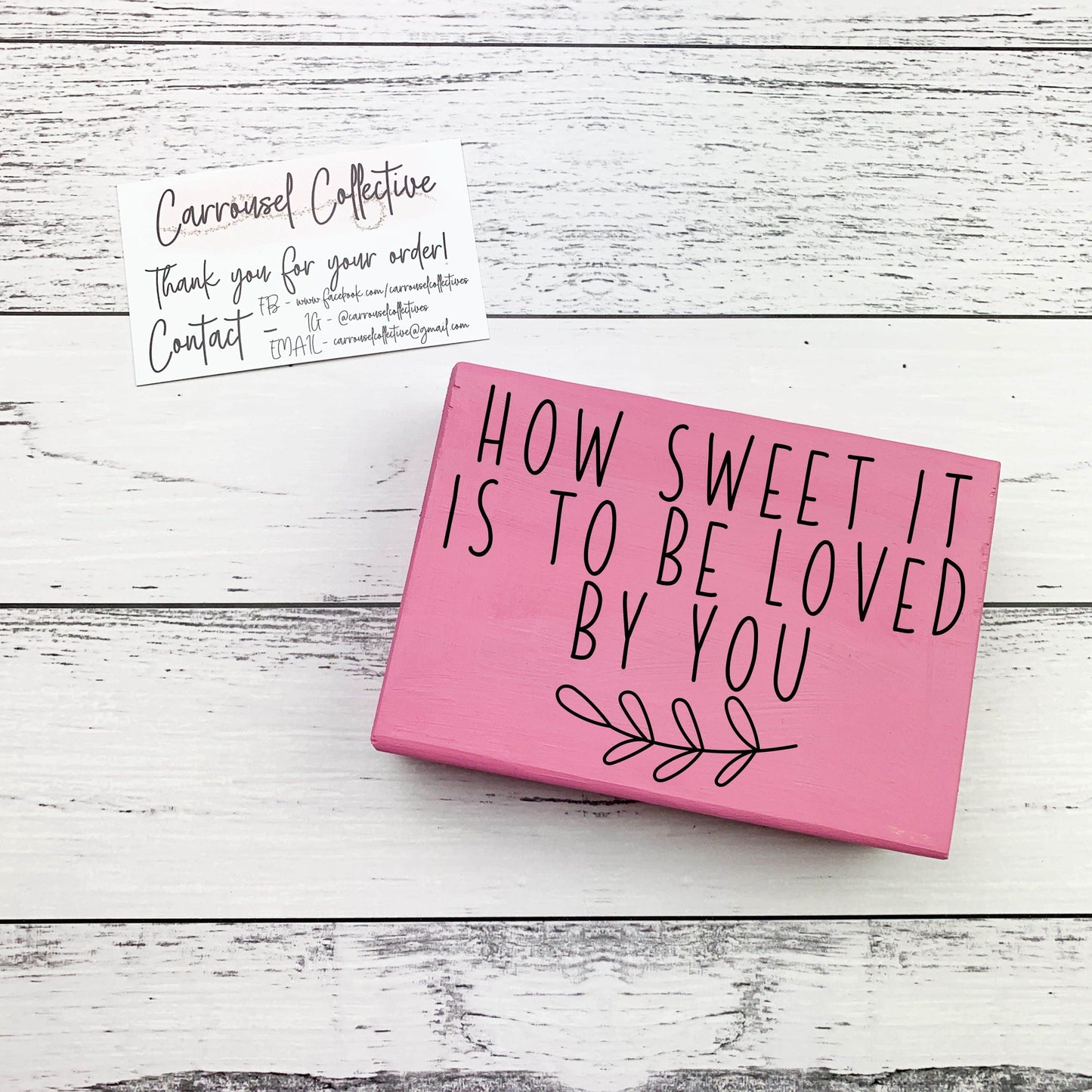 How Sweet it is to Be Loved by You - Valentines Wood sign