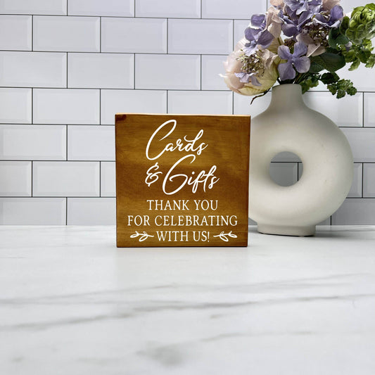 Cards and Gifts - Wedding Wood Sign