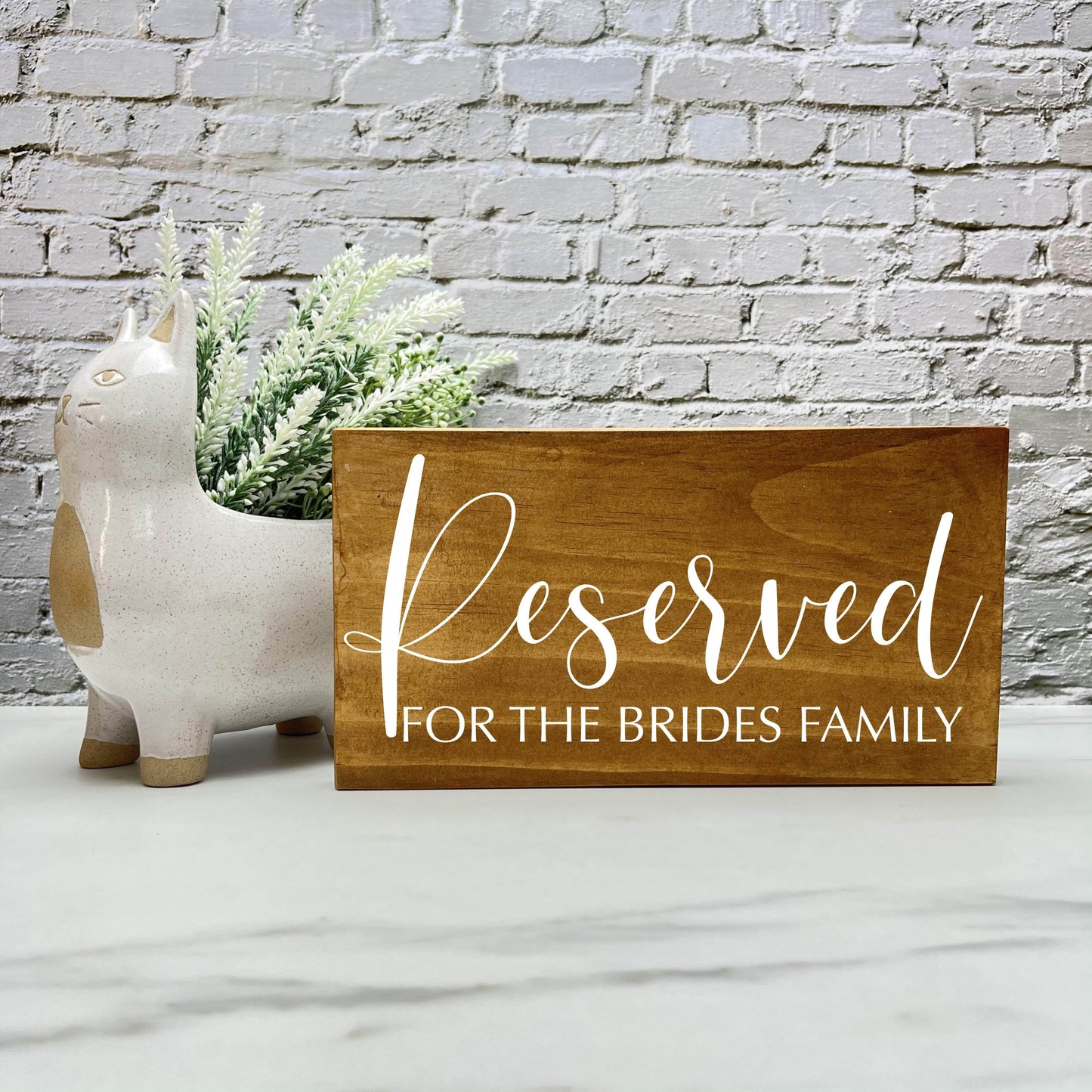 Reserved for the bride - Wedding Wood Sign