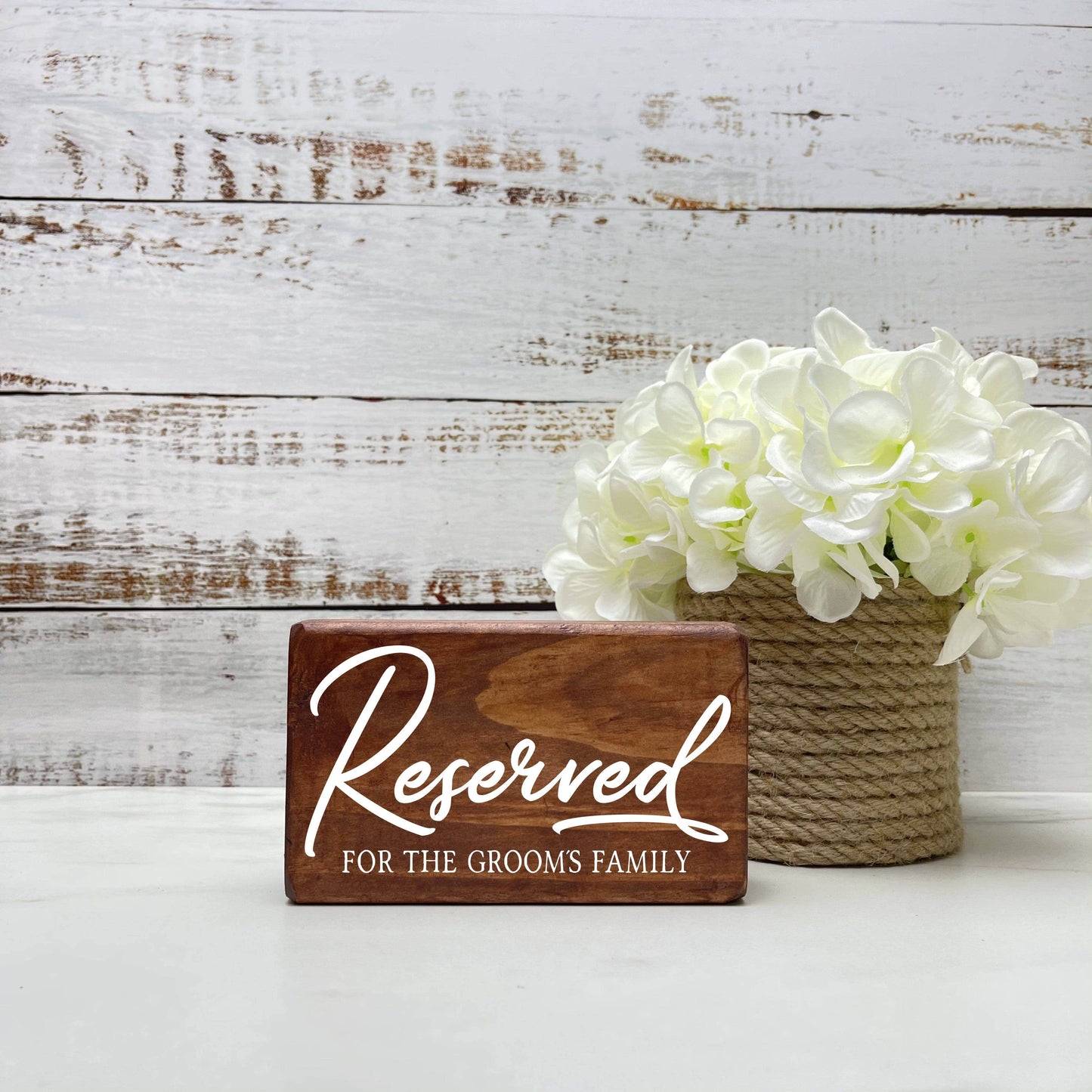 Reserved for the Groom - Wedding Wood Sign