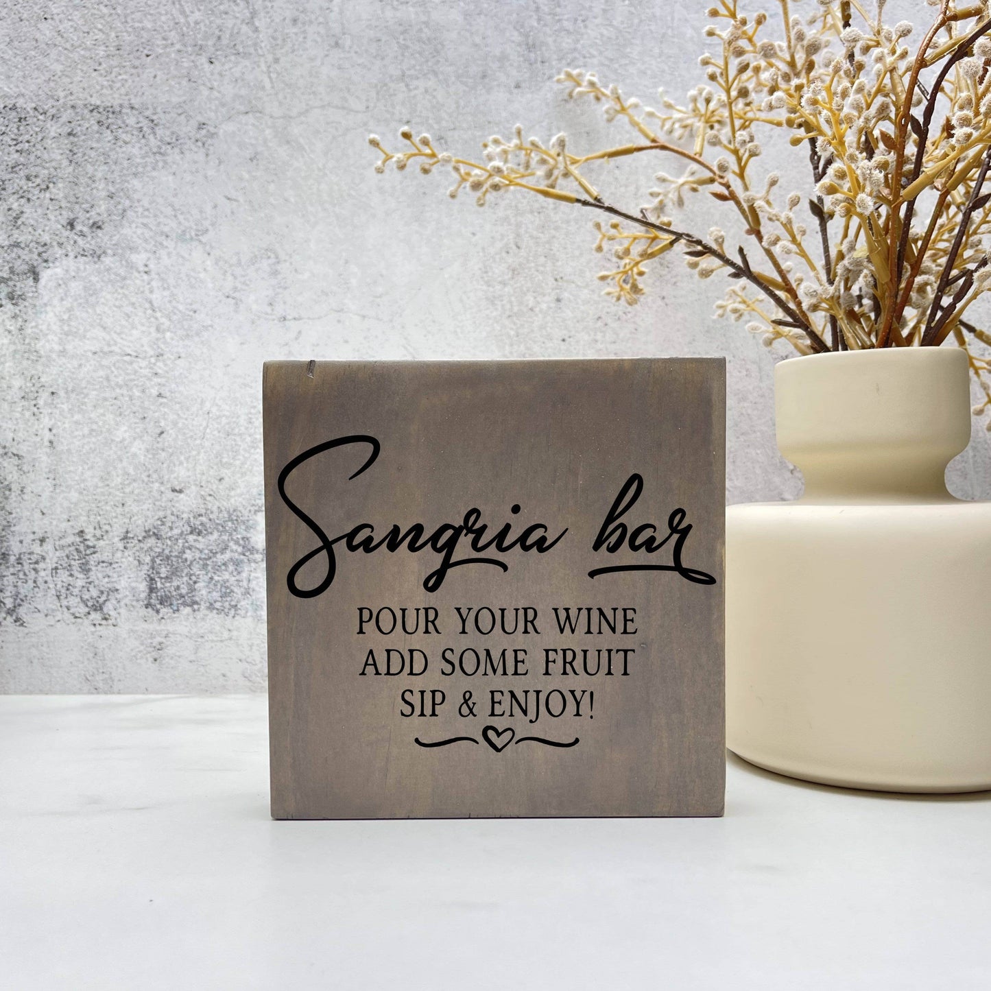 Sangria Bar - Wedding Wood Sign