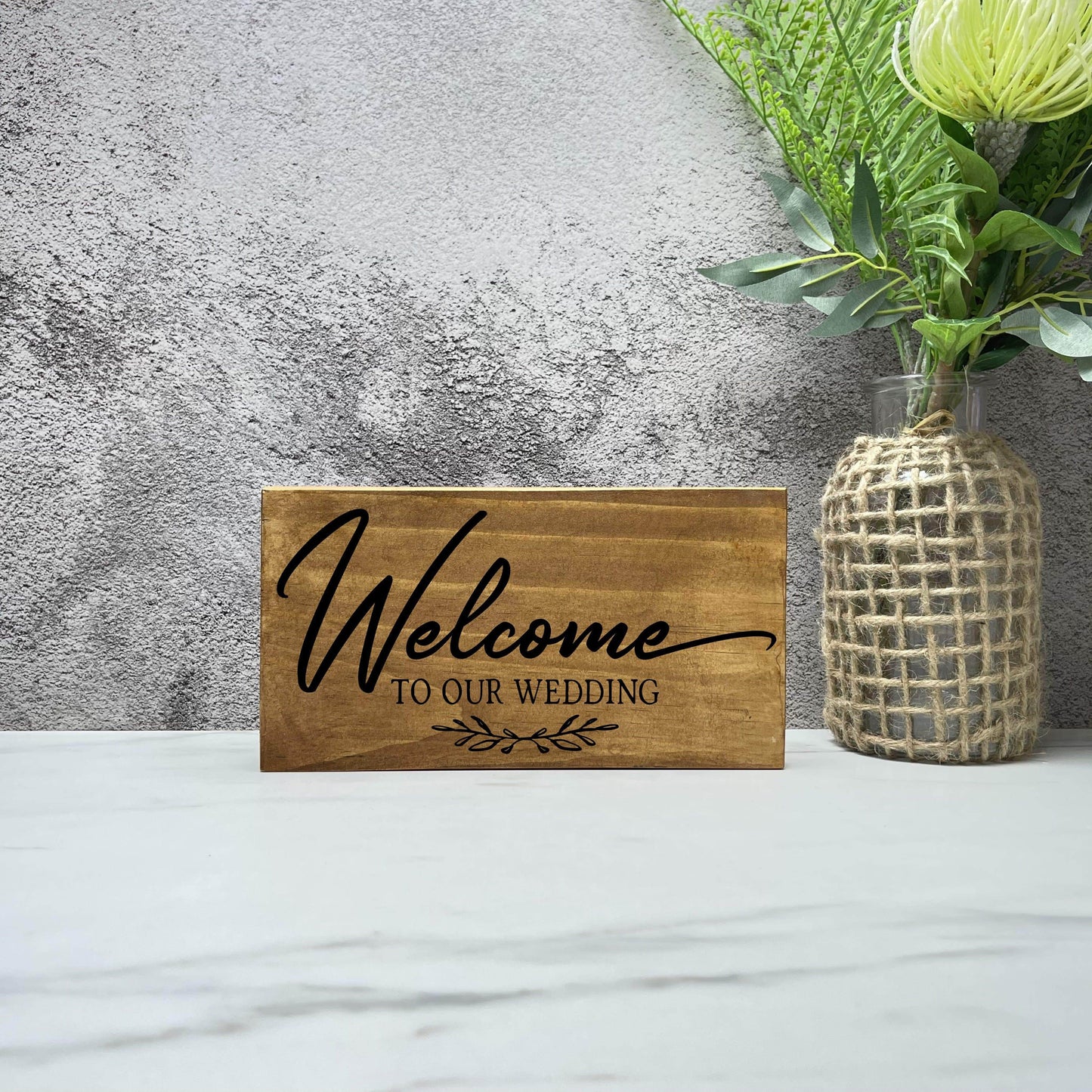 Welcome to Our Wedding - Wedding Wood Sign