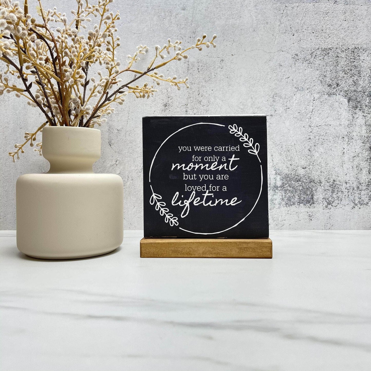 Carried for a moment, loved for a life time wood sign, farmhouse sign, rustic decor, home decor
