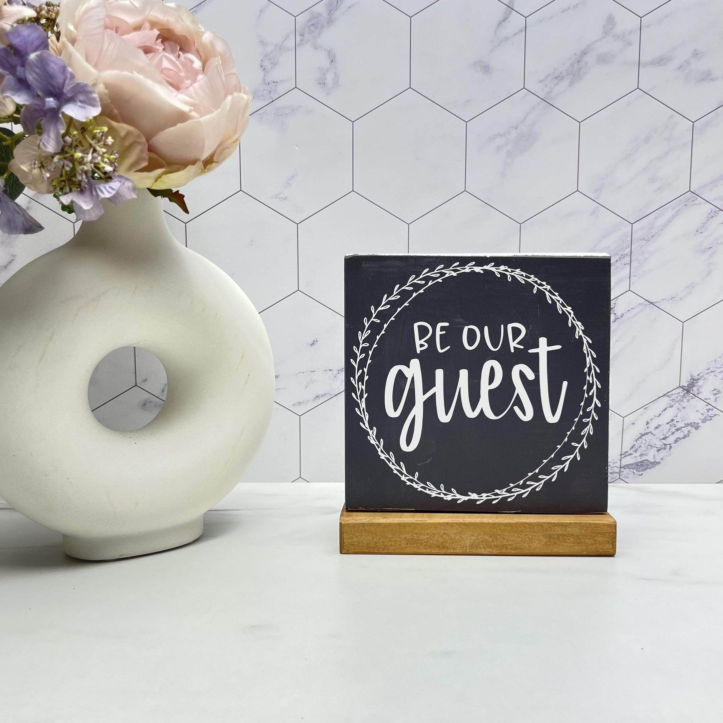 Be our guest sign, kitchen wood sign, kitchen decor, home decor