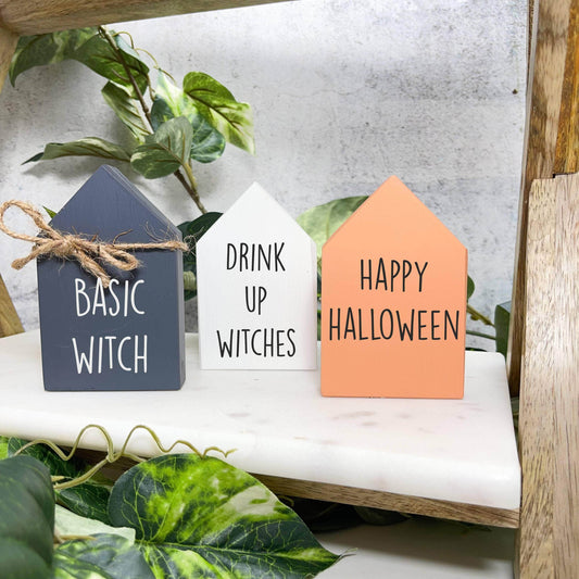 CarrouselCollectives Halloween mini house shape decor Halloween Miniatures