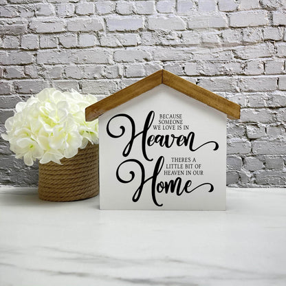 Heaven in our Home House wood sign, farmhouse sign, rustic decor, home decor