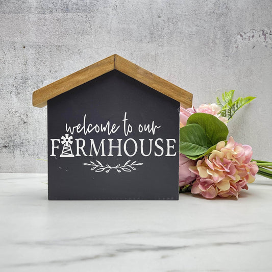 Welcome to our House wood sign, farmhouse sign, rustic decor, home decor