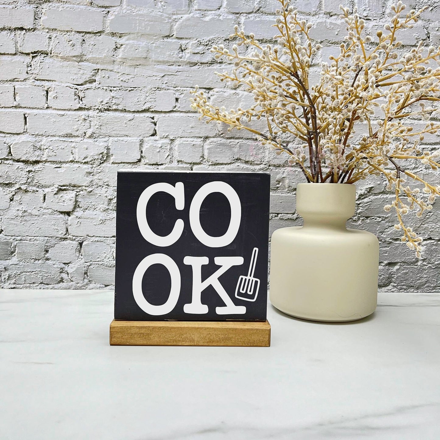 Cook sign, kitchen wood sign, kitchen decor, home decor