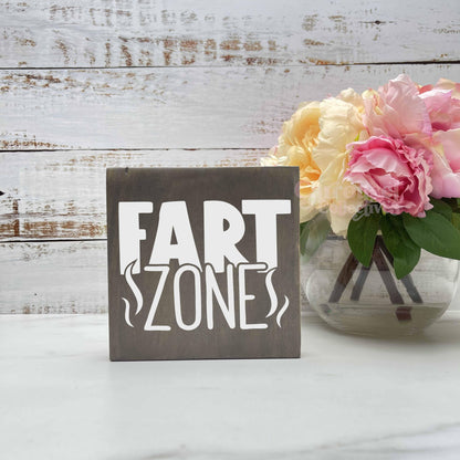 Fart Zone, Bathroom Wood Sign, Bathroom Decor, Home Decor