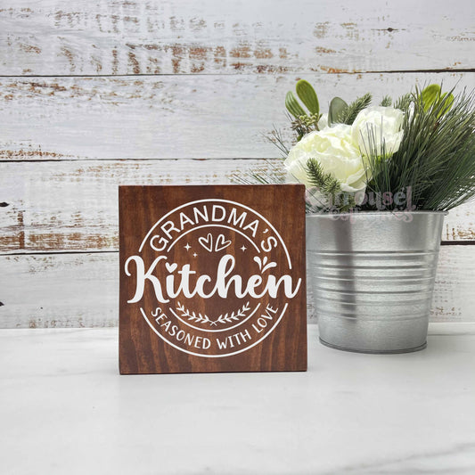Grandmas kitchen, kitchen wood sign, kitchen decor, home decor