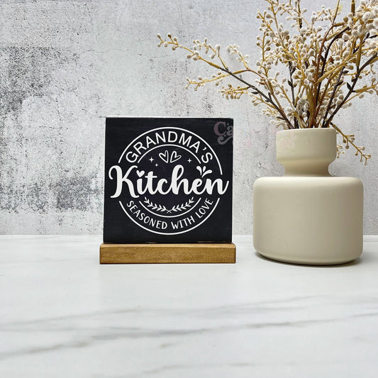 Grandma's kitchen sign, kitchen wood sign, kitchen decor, home decor