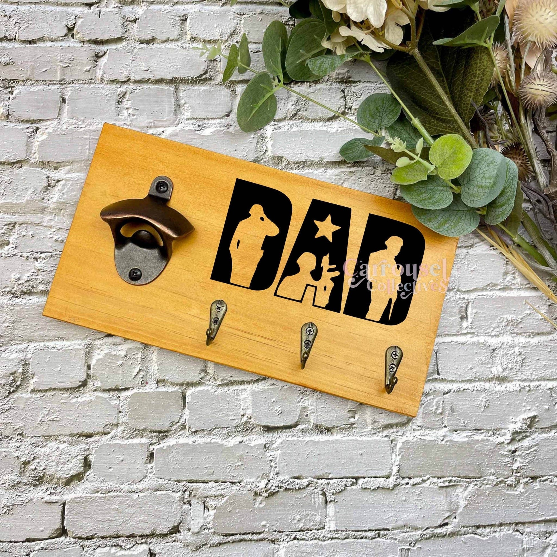 Dads BBQ Grill sign, Bottle opener sign