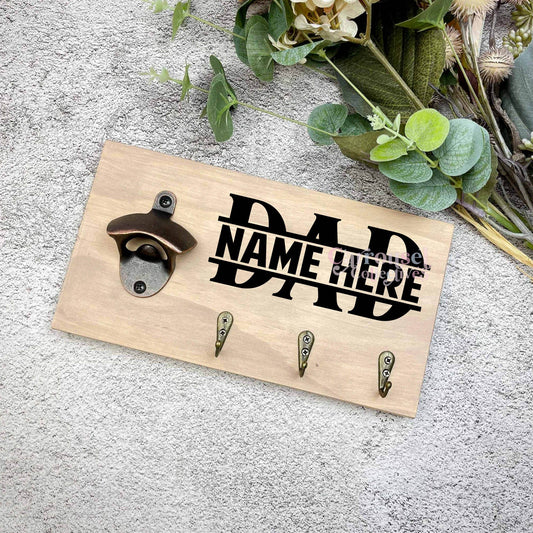 Custom name BBQ Grill sign, Bottle opener sign