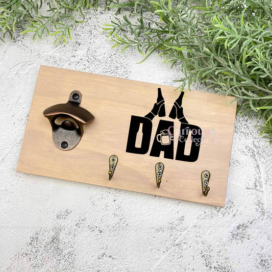 Dads BBQ Grill sign, Bottle opener sign