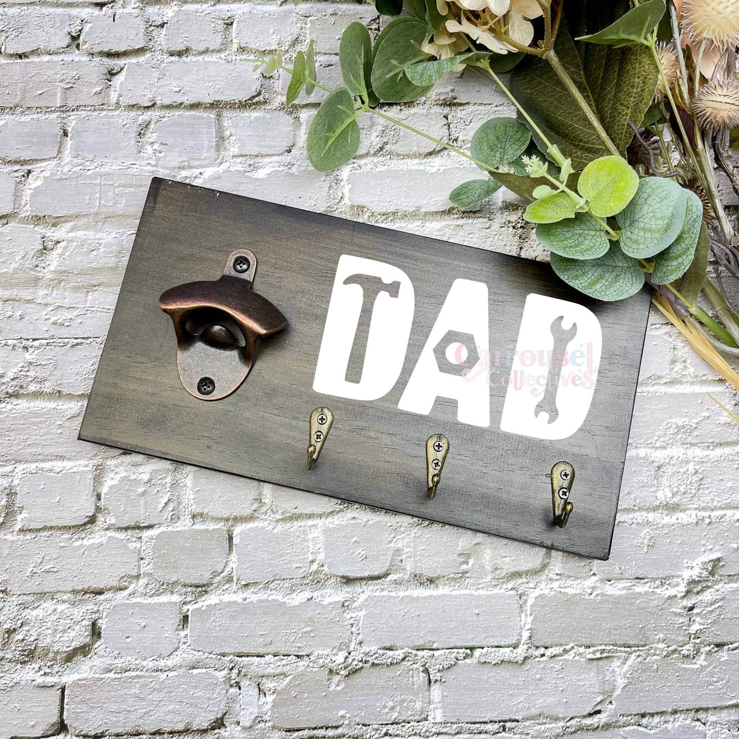 Dads BBQ Grill sign, Bottle opener sign